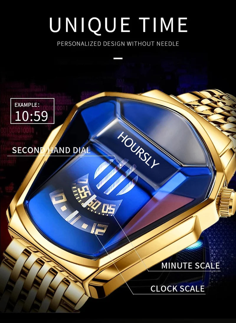 HOURSLY Men's Stainless Steel Quartz Watch