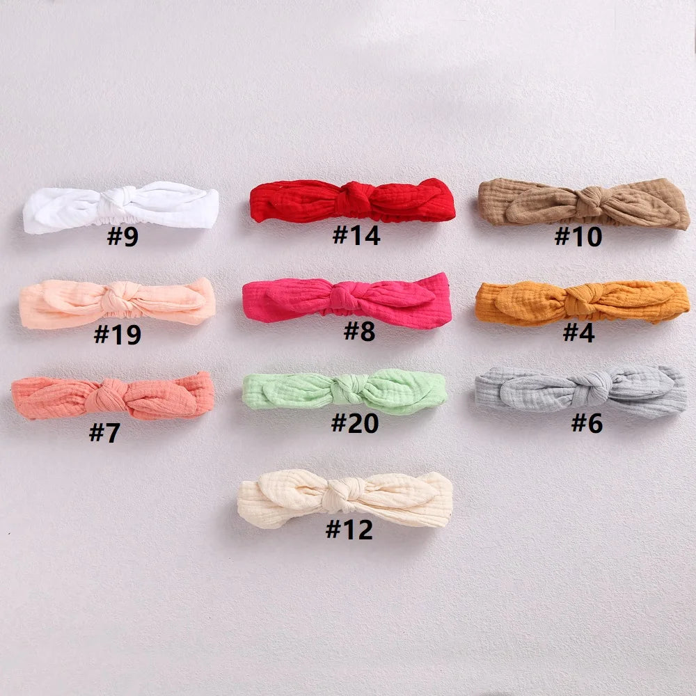 Rabbit Ears Baby Girl Headband Elastic Girl Hairband Newborn Baby Bow Headbands Bowknot Hair Accessories