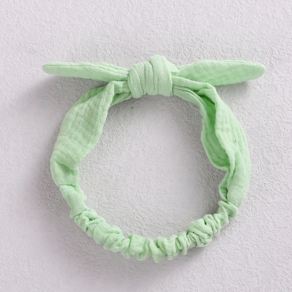Rabbit Ears Baby Girl Headband Elastic Girl Hairband Newborn Baby Bow Headbands Bowknot Hair Accessories