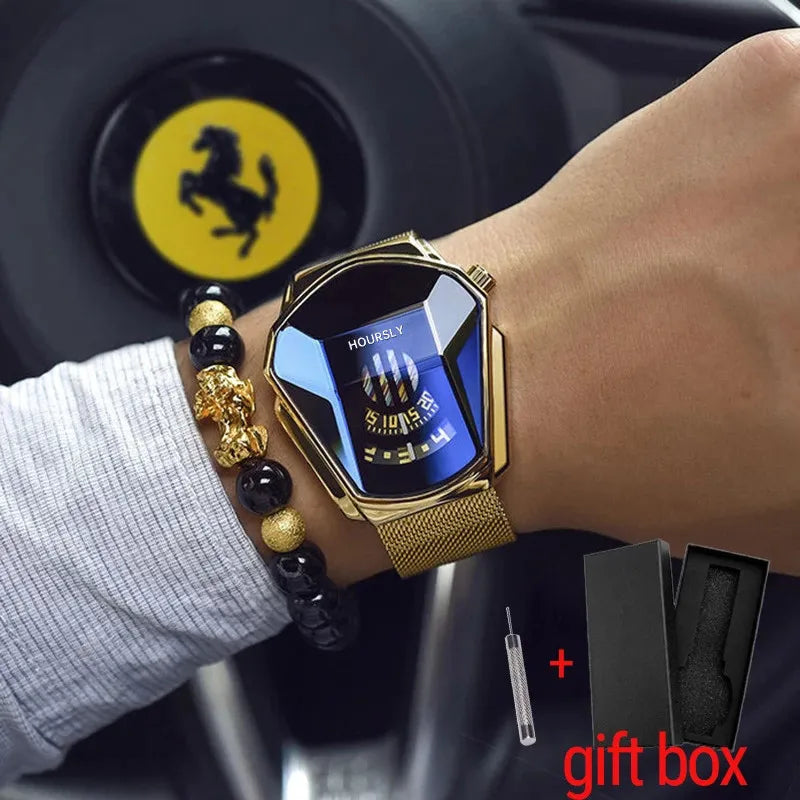 HOURSLY Men's Stainless Steel Quartz Watch