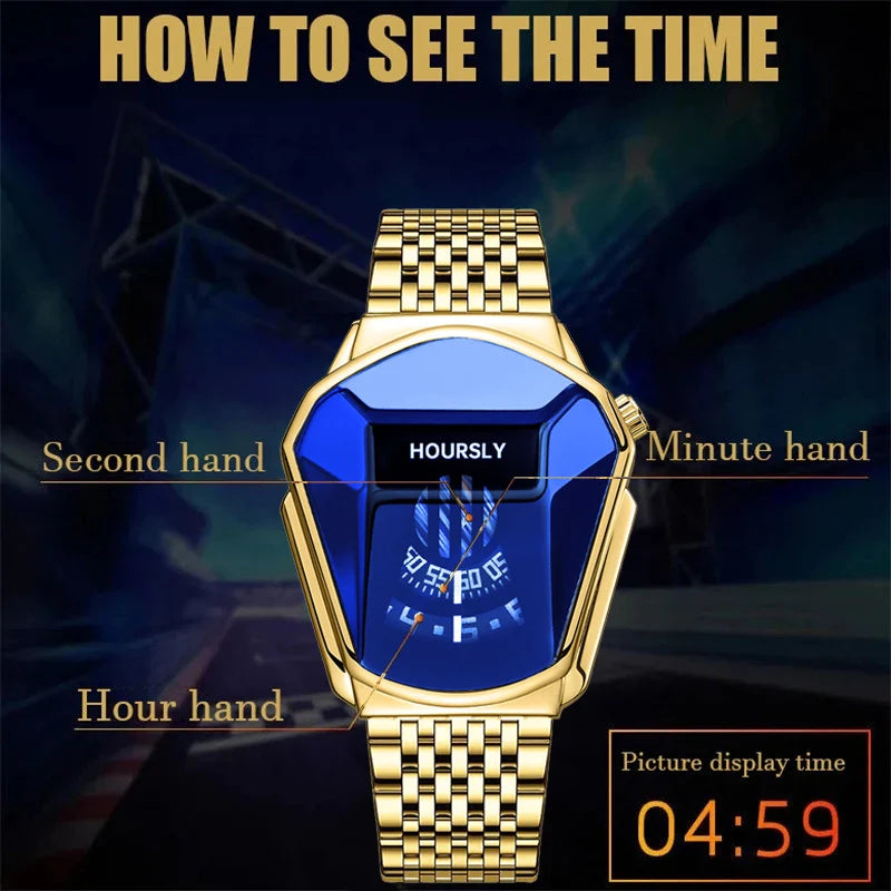 HOURSLY Men's Stainless Steel Quartz Watch