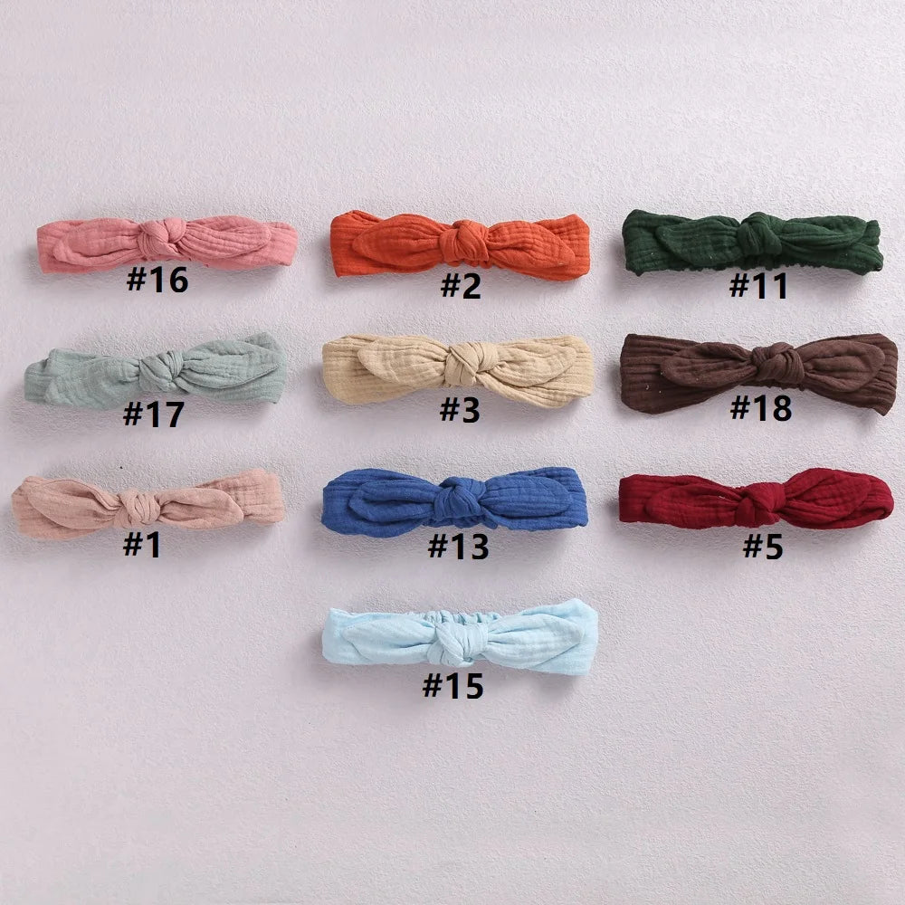 Rabbit Ears Baby Girl Headband Elastic Girl Hairband Newborn Baby Bow Headbands Bowknot Hair Accessories