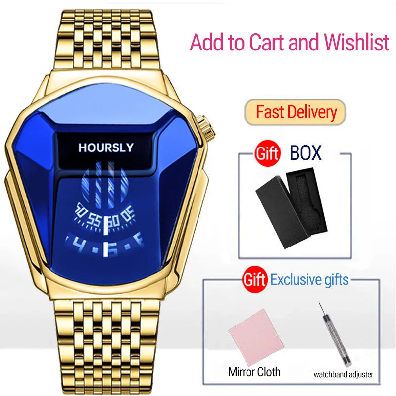 HOURSLY Men's Stainless Steel Quartz Watch