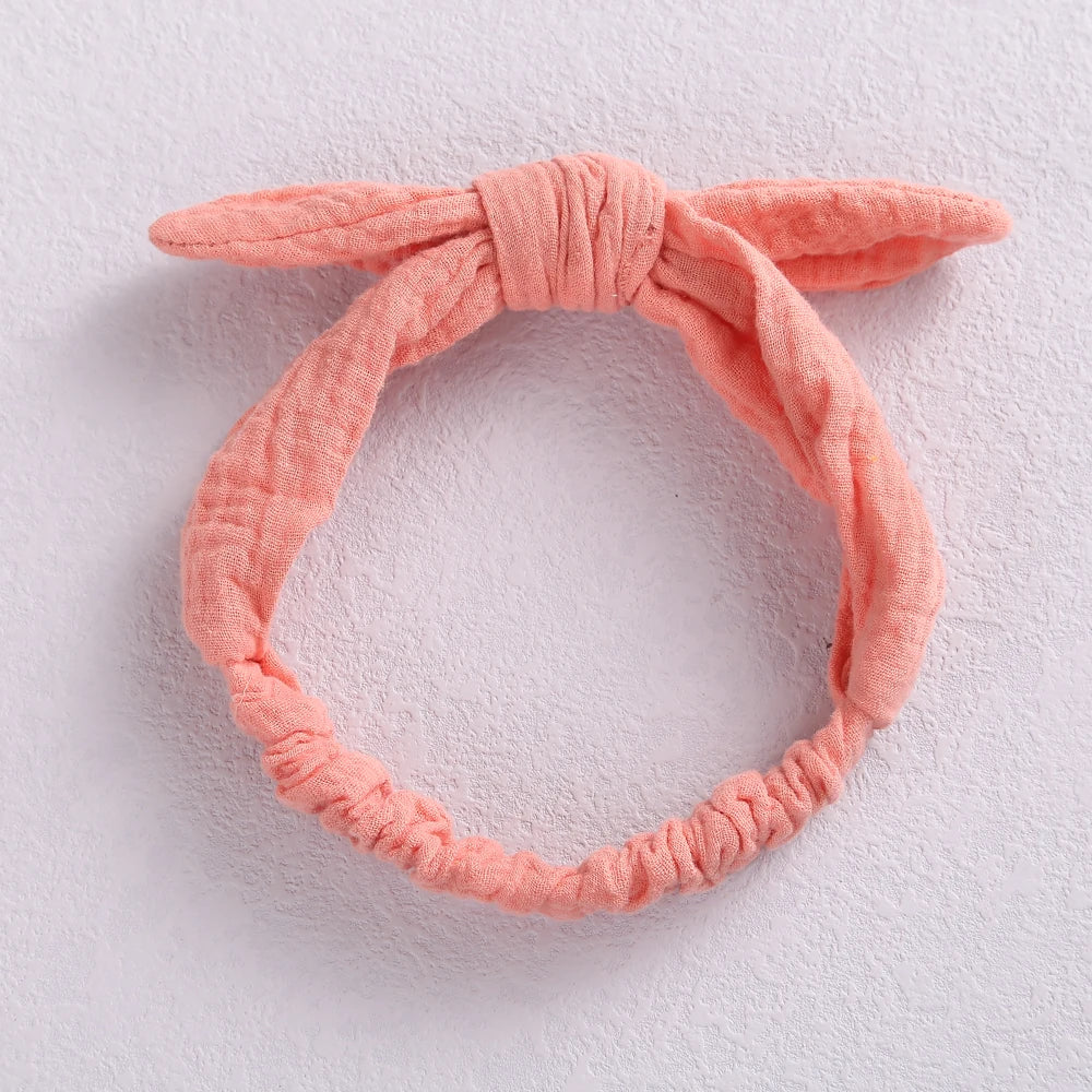 Rabbit Ears Baby Girl Headband Elastic Girl Hairband Newborn Baby Bow Headbands Bowknot Hair Accessories