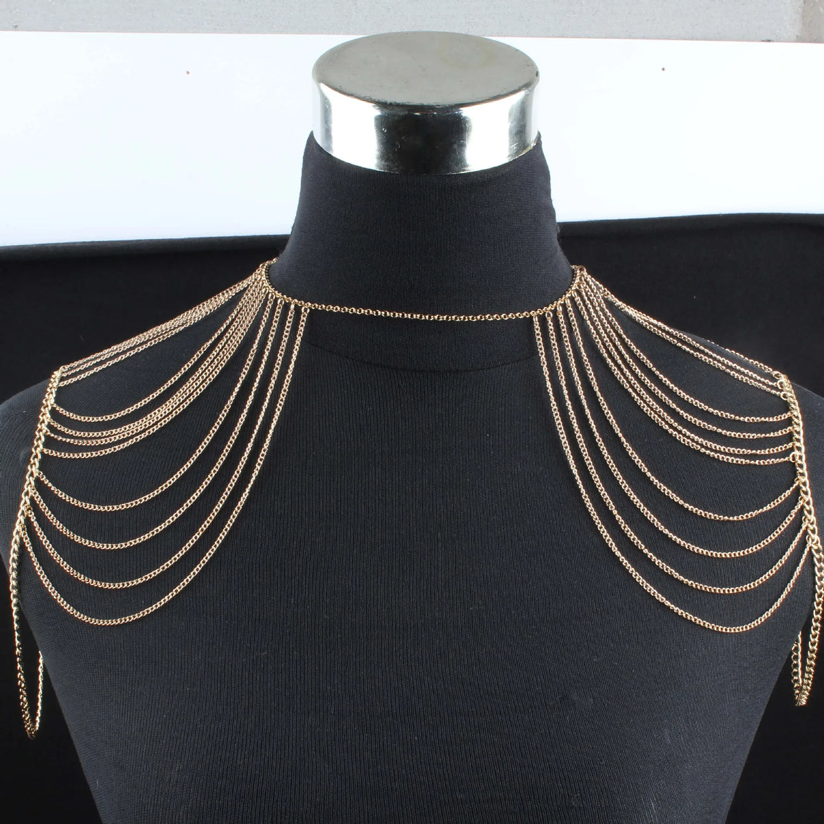 Double Shoulder Chain Necklace – Wedding Body Jewelry