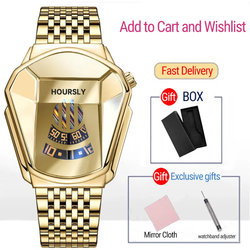 HOURSLY Men's Stainless Steel Quartz Watch