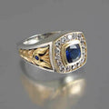 Two-Tone Ring for Men – Classic Vintage Business Style