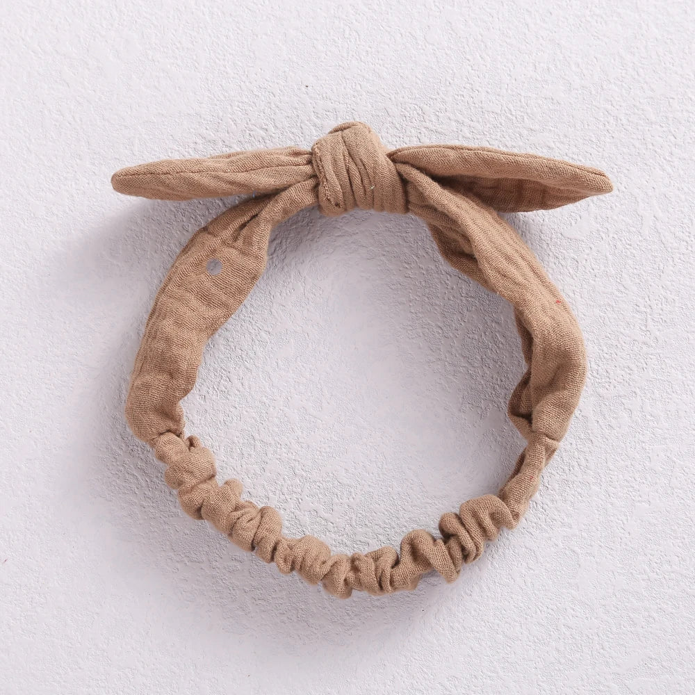 Rabbit Ears Baby Girl Headband Elastic Girl Hairband Newborn Baby Bow Headbands Bowknot Hair Accessories