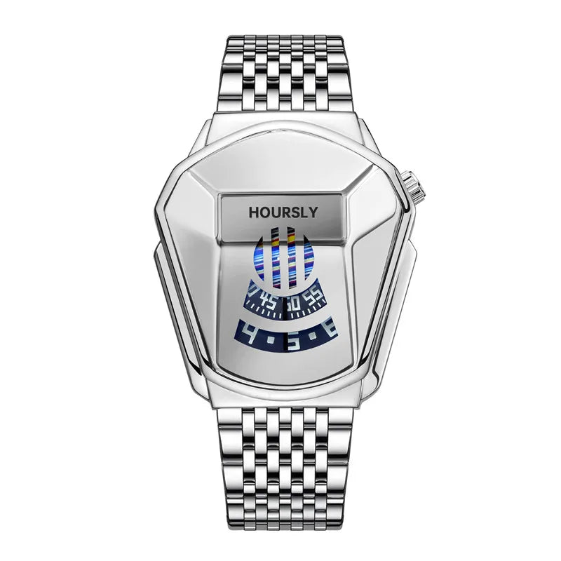 HOURSLY Men's Stainless Steel Quartz Watch
