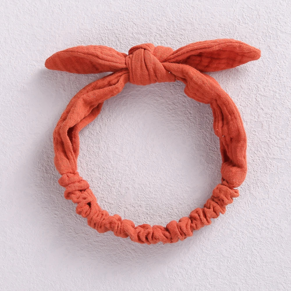 Rabbit Ears Baby Girl Headband Elastic Girl Hairband Newborn Baby Bow Headbands Bowknot Hair Accessories