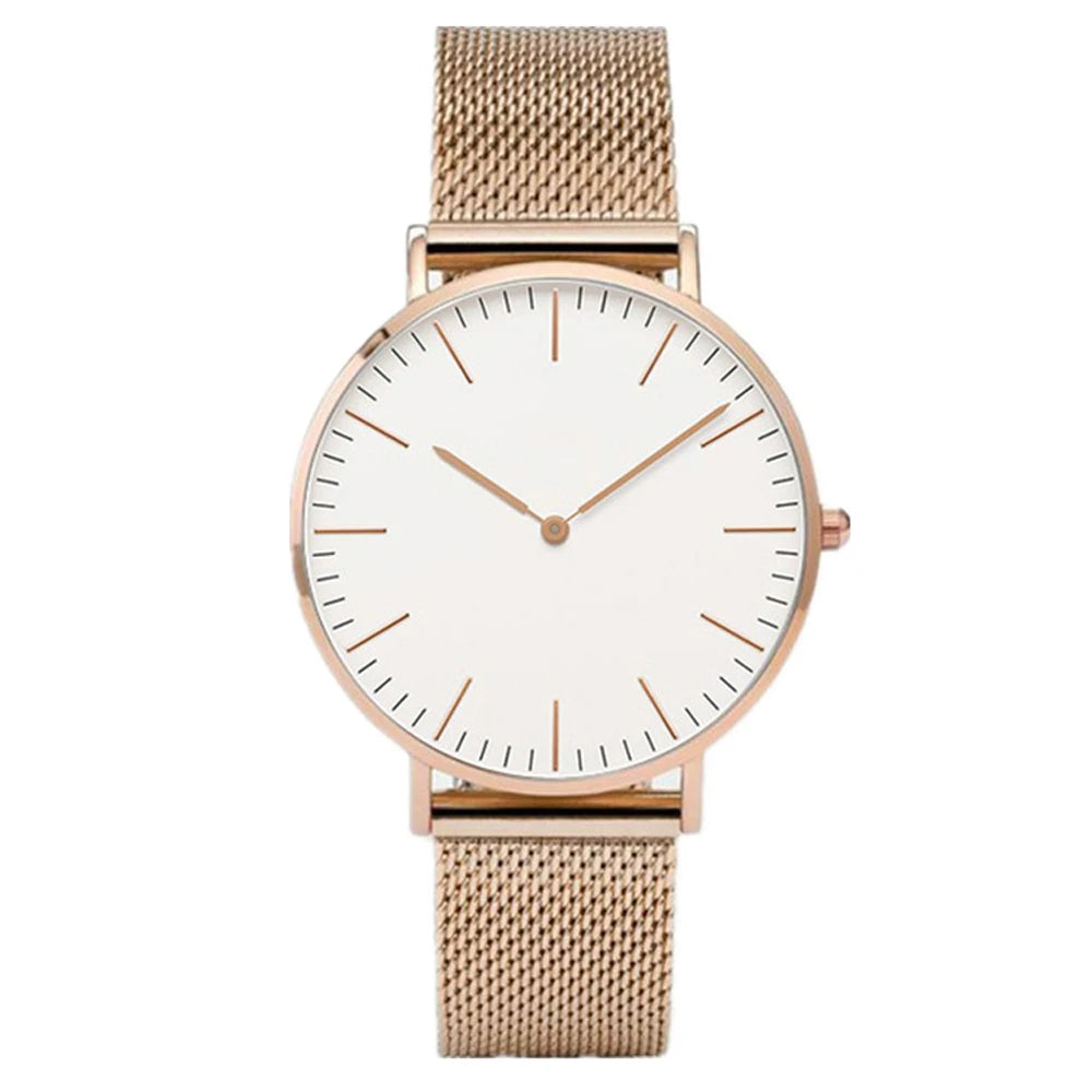 Aurajutt Rose Gold Bracelet Watch