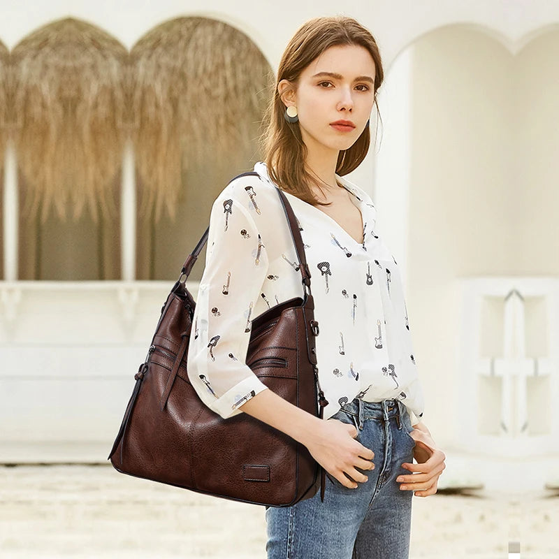 Women Handbags Female Designer Brand Shoulder Bags for Travel Weekend Outdoor Feminine Bolsas Leather Large Messenger Bag Winter