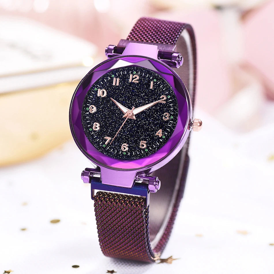 Aurajutt Starry Sky Magnetic Watch