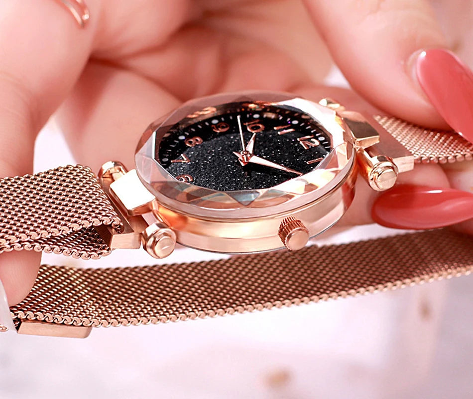 Aurajutt Starry Sky Magnetic Watch