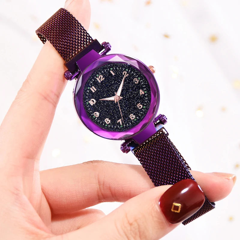 Aurajutt Starry Sky Magnetic Watch