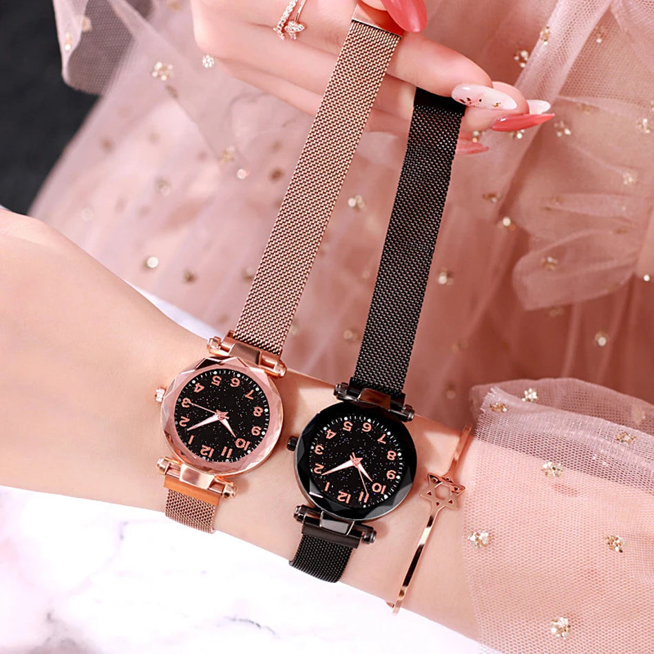 Aurajutt Starry Sky Magnetic Watch