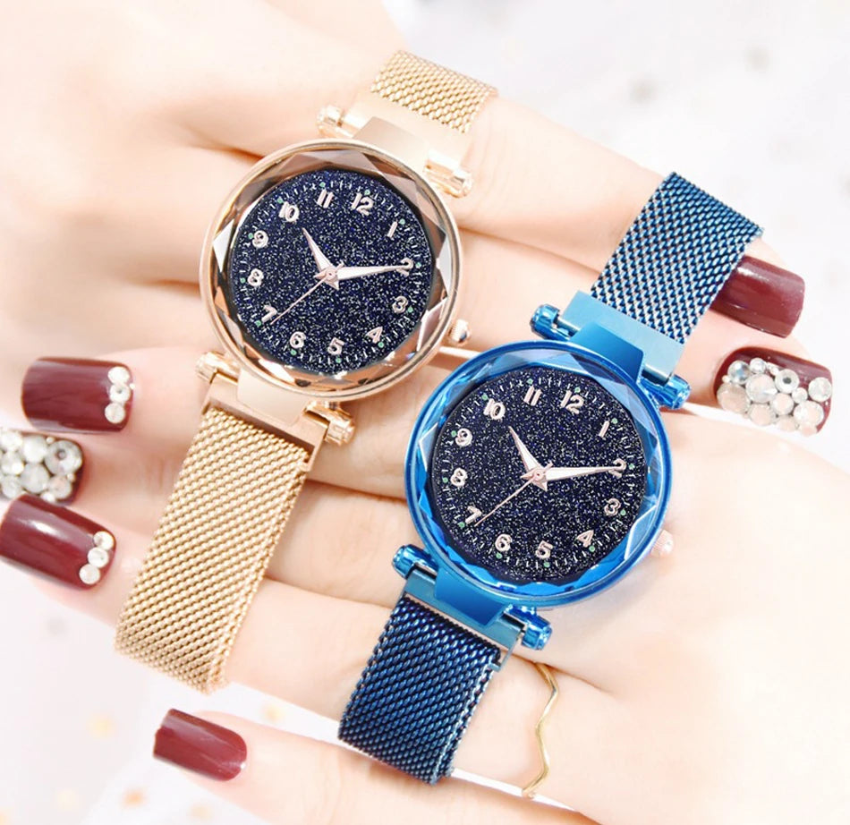 Aurajutt Starry Sky Magnetic Watch