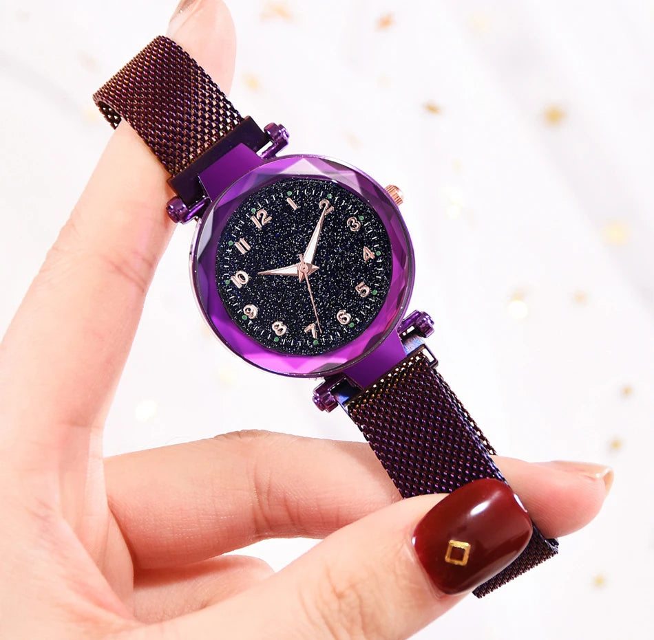 Aurajutt Starry Sky Magnetic Watch