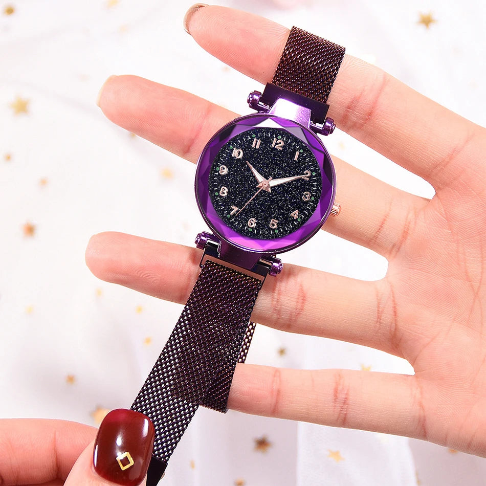 Aurajutt Starry Sky Magnetic Watch