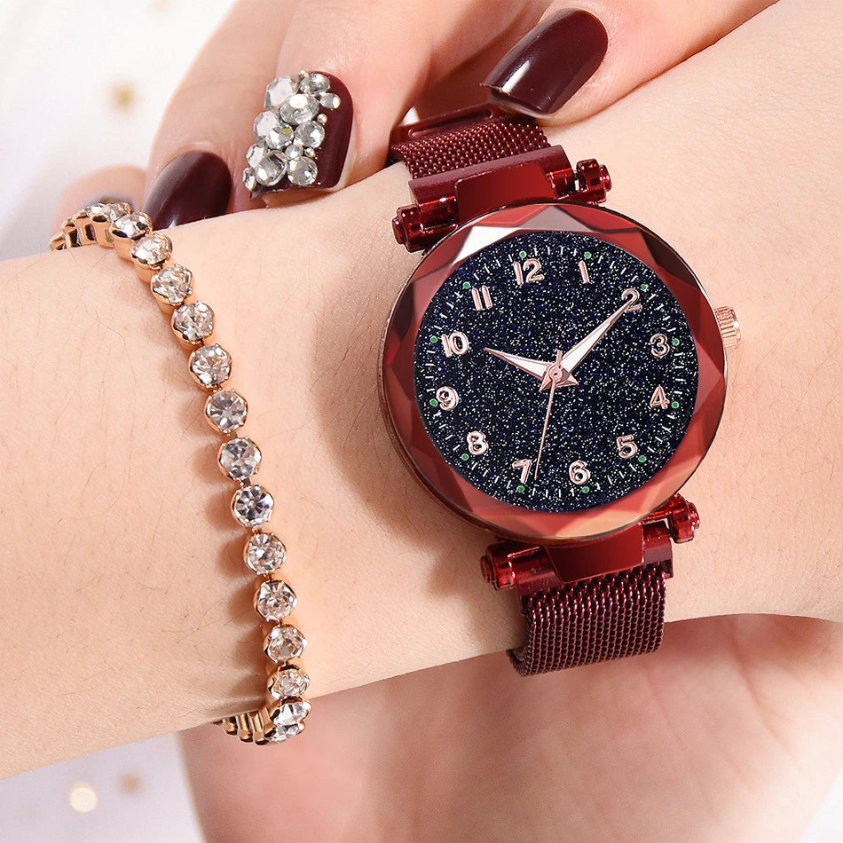 Aurajutt Starry Sky Magnetic Watch