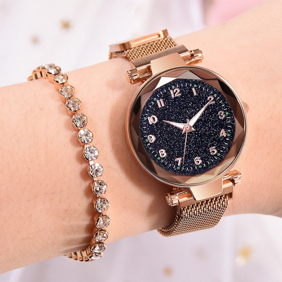 Aurajutt Starry Sky Magnetic Watch