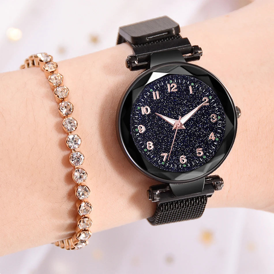 Aurajutt Starry Sky Magnetic Watch