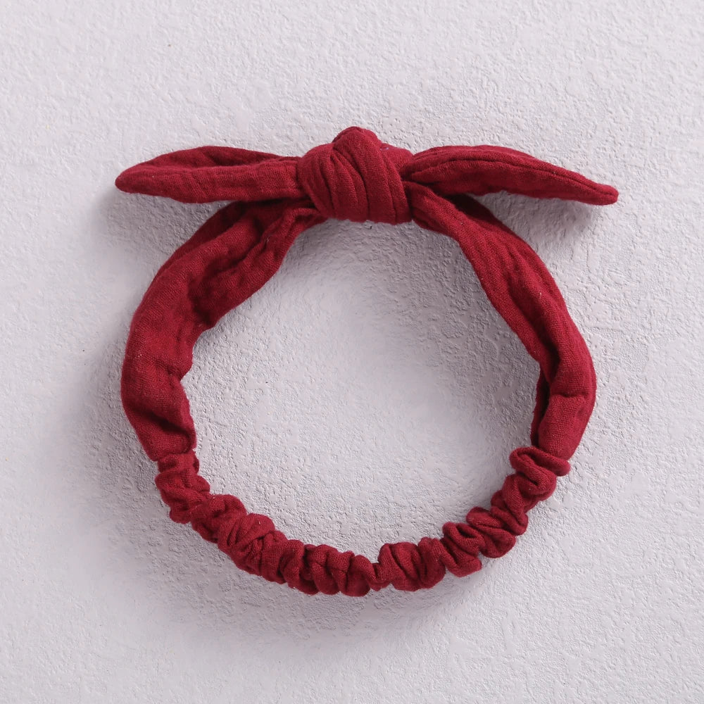 Rabbit Ears Baby Girl Headband Elastic Girl Hairband Newborn Baby Bow Headbands Bowknot Hair Accessories