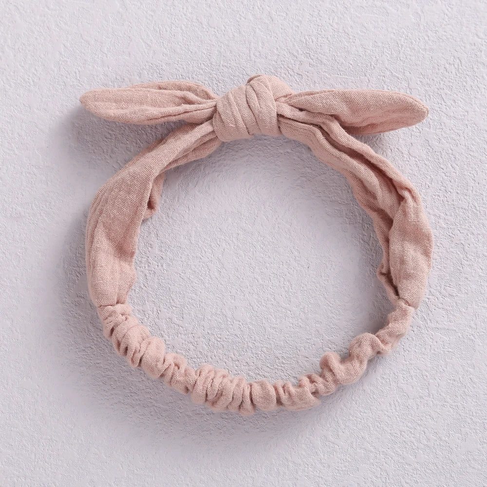 Rabbit Ears Baby Girl Headband Elastic Girl Hairband Newborn Baby Bow Headbands Bowknot Hair Accessories