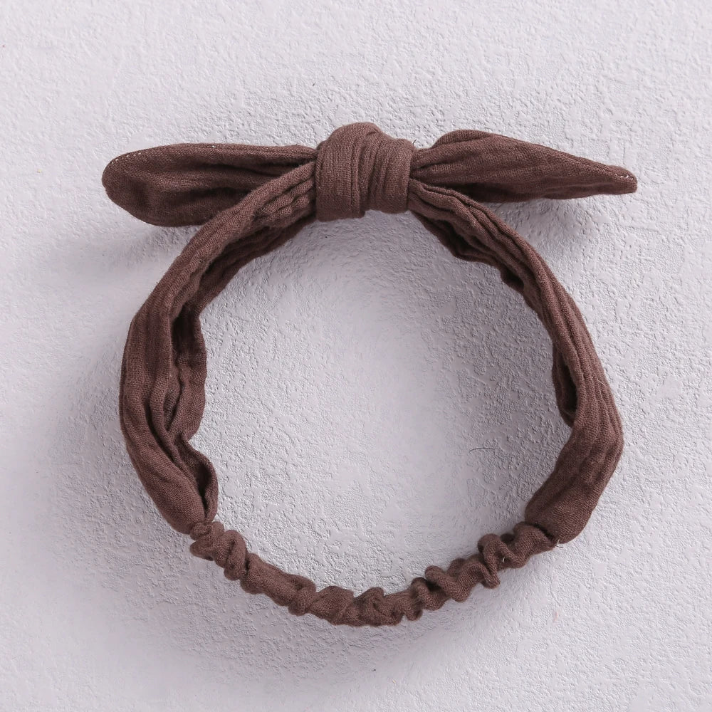 Rabbit Ears Baby Girl Headband Elastic Girl Hairband Newborn Baby Bow Headbands Bowknot Hair Accessories