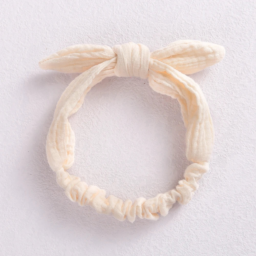 Rabbit Ears Baby Girl Headband Elastic Girl Hairband Newborn Baby Bow Headbands Bowknot Hair Accessories