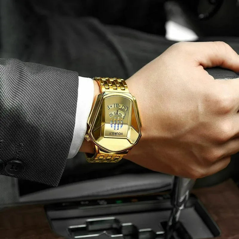 HOURSLY Men's Stainless Steel Quartz Watch