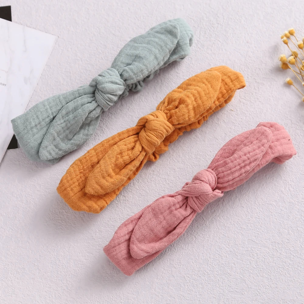 Rabbit Ears Baby Girl Headband Elastic Girl Hairband Newborn Baby Bow Headbands Bowknot Hair Accessories
