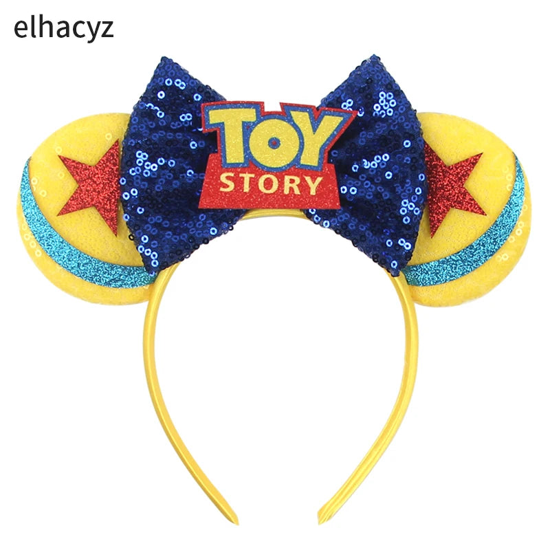 Cute Mouse Headband Pixar Toy Story Hair Accessories Women Woody Buzz Lightyear Headbands for Girls Ears Alien Head band Kids
