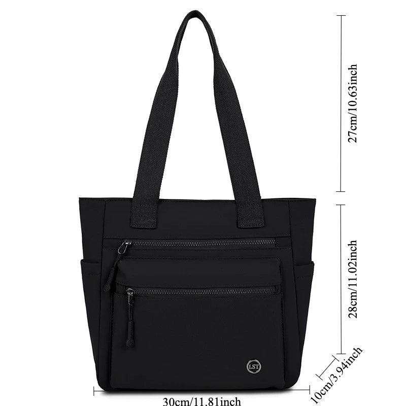 Women Tote Bag Large Capacity Waterproof Canvas Eco-friendly Shoulder Handbag Work School Travel Shopping Daily Essential
