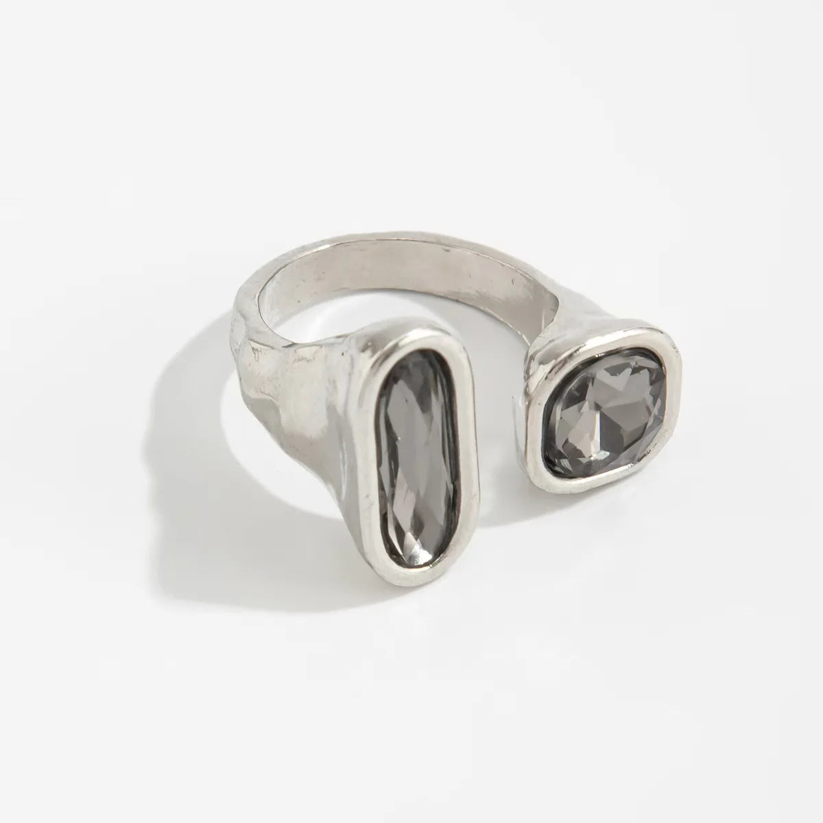 Minimalist Rhinestone Open Ring – Adjustable Knuckle Ring