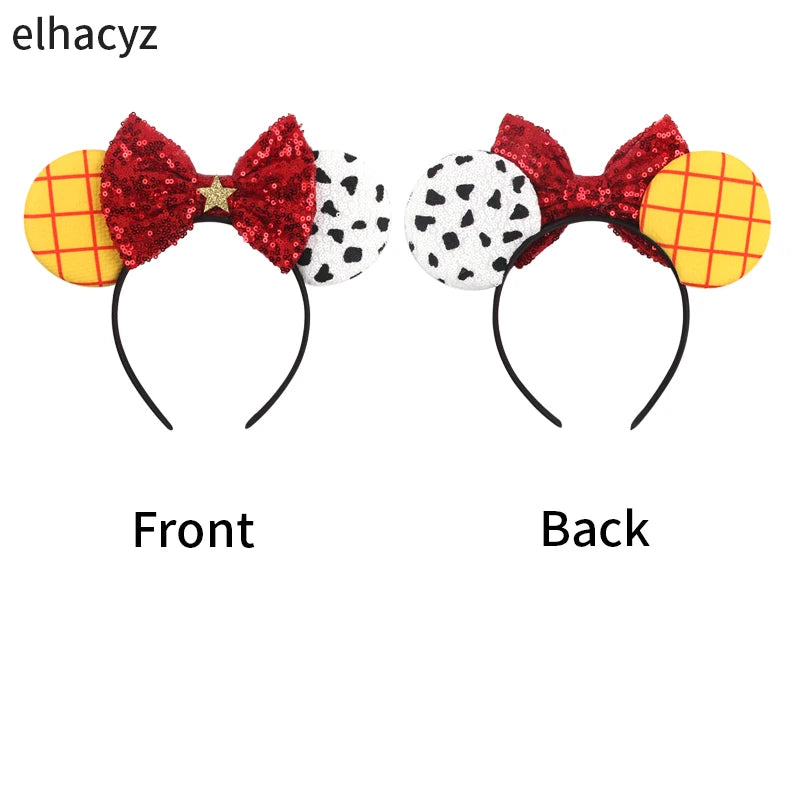 Cute Mouse Headband Pixar Toy Story Hair Accessories Women Woody Buzz Lightyear Headbands for Girls Ears Alien Head band Kids