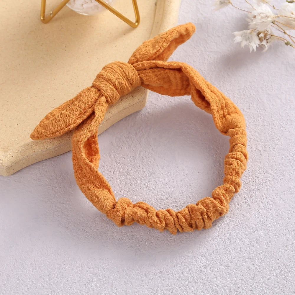 Rabbit Ears Baby Girl Headband Elastic Girl Hairband Newborn Baby Bow Headbands Bowknot Hair Accessories