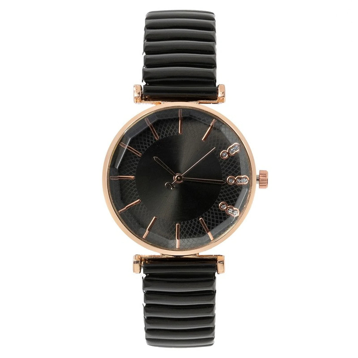 Luxury Treasure Blue Simple Crystal Ladies Quartz Watch Casual Stainless Steel Stretch Strap Fashion Women Dress Clock Watches