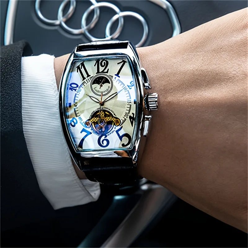 Men's Automatic Mechanical Watch, Hollow Design