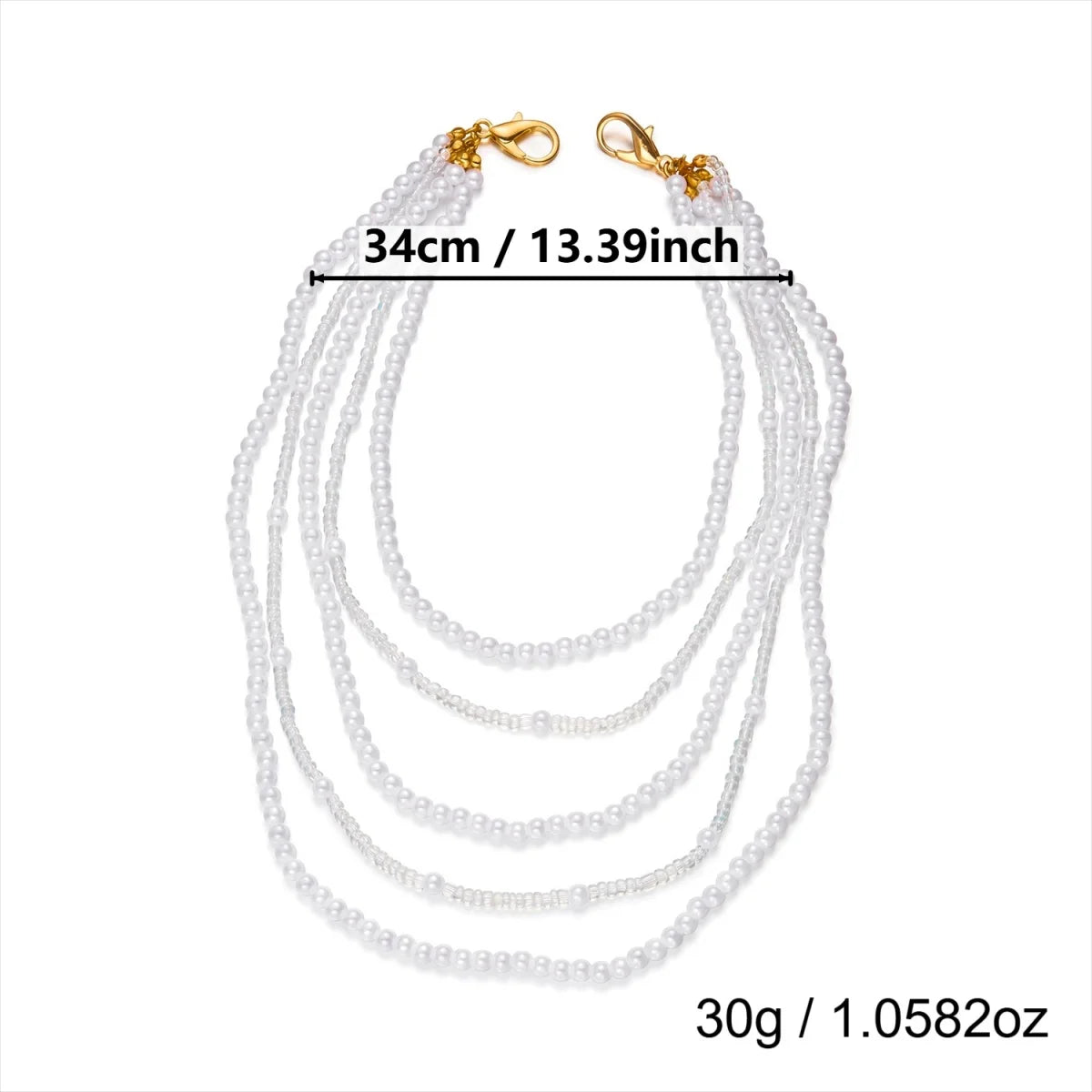 Multilayer Pearl Shoulder & Body Chain – Minimalist Boho