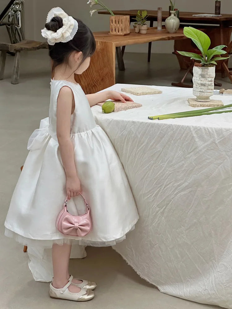 2026 New Kids Girls Cute Bowknot Handbag Fashion Crossbody Bag Detachable Strap Mini Shoulder Bag for Children Stylish Purse