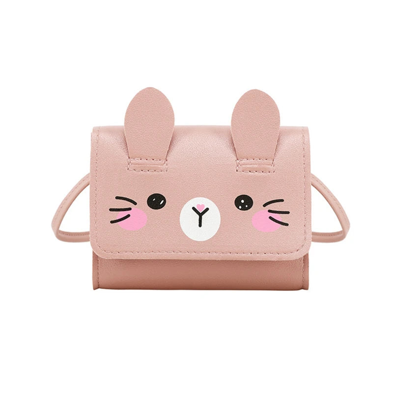 Children's Mini Handbags Fashion Princess Baby Girls PU Leather Small Shoulder Crossbody Bags Cute Kids Coin Purse Wallet