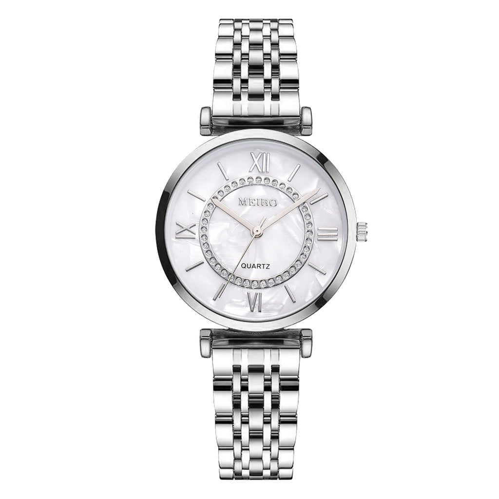 Aurajutt Crystal Diamond Bracelet Watch