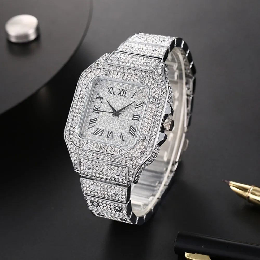 Aurajutt Square Rhinestone Business Watch