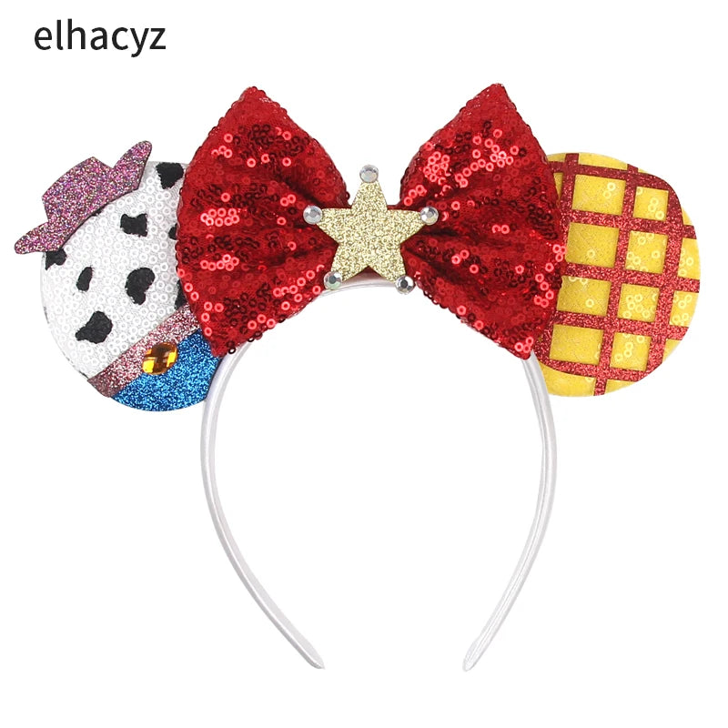 Cute Mouse Headband Pixar Toy Story Hair Accessories Women Woody Buzz Lightyear Headbands for Girls Ears Alien Head band Kids