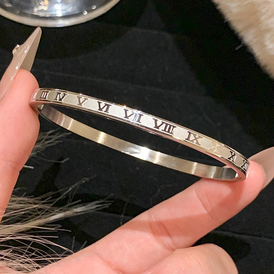 ZAKOL Stackable Zirconia Bangle Bracelet Set