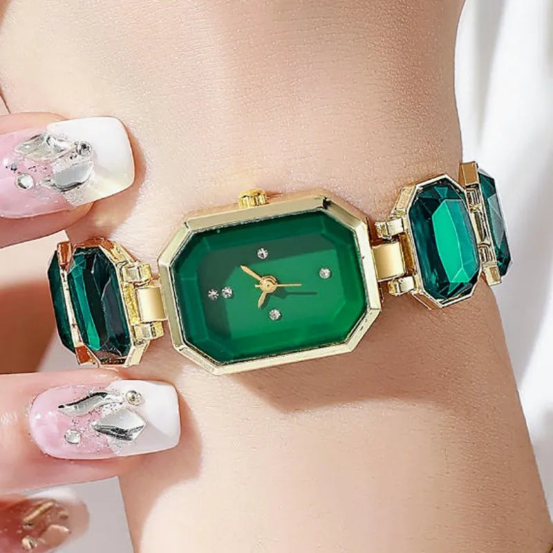 Luxury Fashion Ladies Square Watch, Elegant Women's Quartz WristWatch,Different Colors Choice, Suitable for Daily Wear & Parties