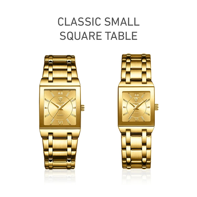 Aurajutt Golden Steel Quartz Watch