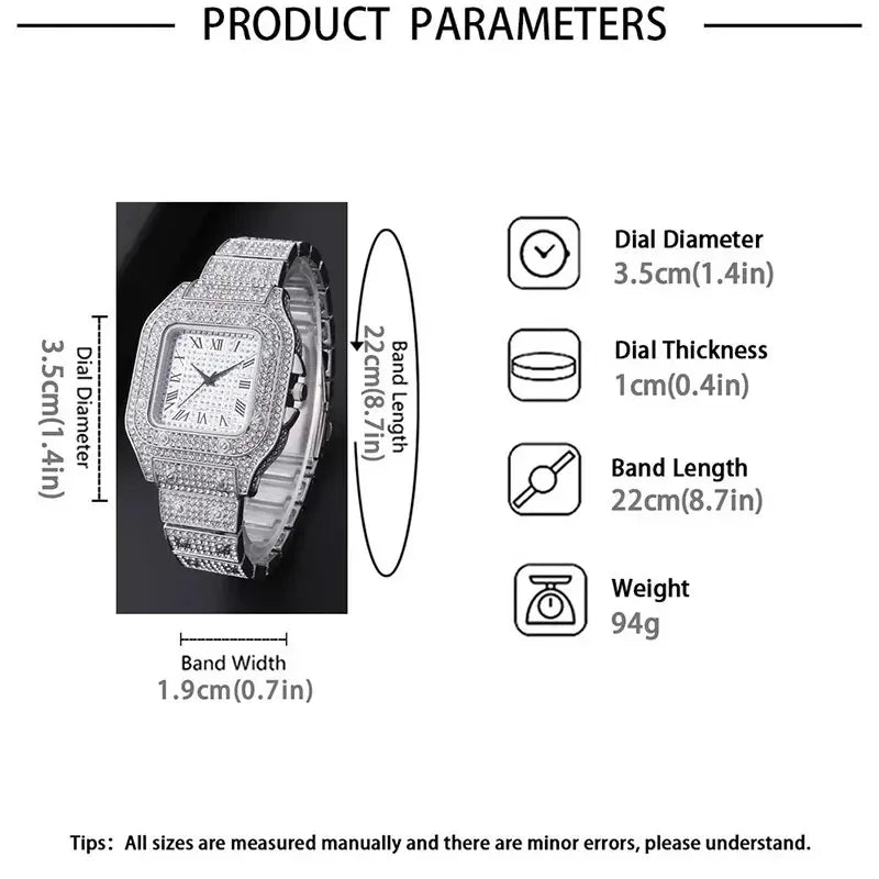 Aurajutt Diamond Bracelet Watch