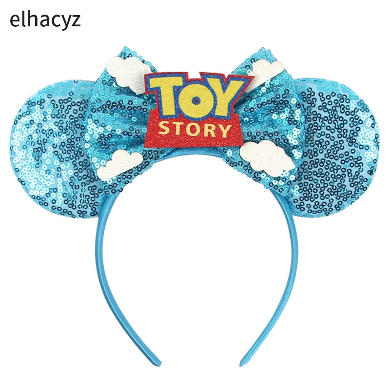 Cute Mouse Headband Pixar Toy Story Hair Accessories Women Woody Buzz Lightyear Headbands for Girls Ears Alien Head band Kids